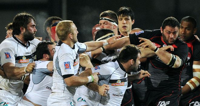 Tempers flare between Lyon and Brive
