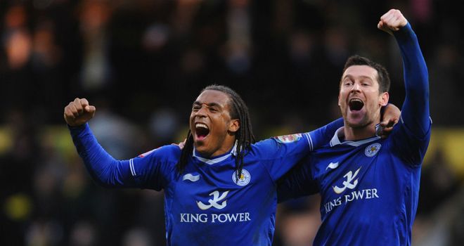 David Nugent: Netted his 13th goal of the season as Leicester booked their place in the FA Cup quarter-finals