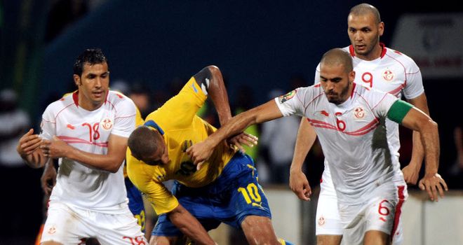 Daniel Cousin: Gabon striker in action at the African Nations Cup