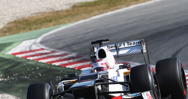 Kobayashi: Completed an encouraging week for Sauber