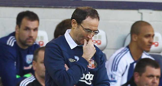 Martin O'Neill: Could hardly watch as his Sunderland side were outclassed by a rampant West Brom outfit