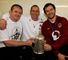 Graham Rowntree (left), Stuart Lancaster (centre) and Andy Farrell (right)