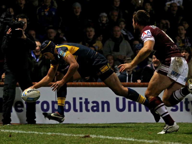Ben Jones-Bishop made sure Leeds would come out on top when he touched down in the right corner.