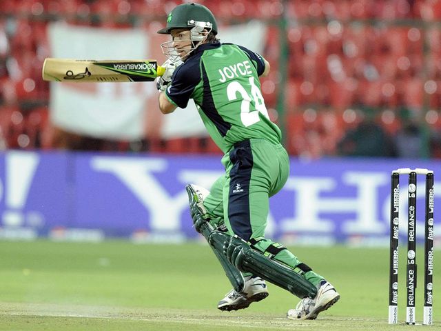 Ed Joyce: Struck an unbeaten 96 for Ireland