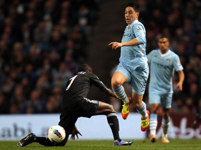 Samir Nasri skips away from Ramires