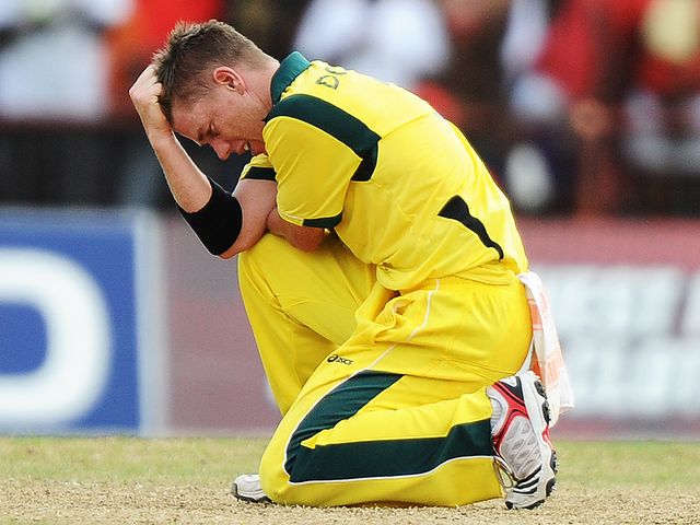 Australia's Xavier Doherty can't believe it's a tie.