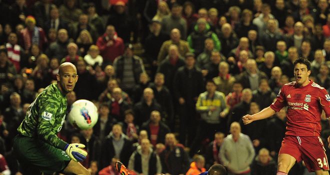 Martin Kelly: The youngster was unlucky not to score for Liverpool against Everton