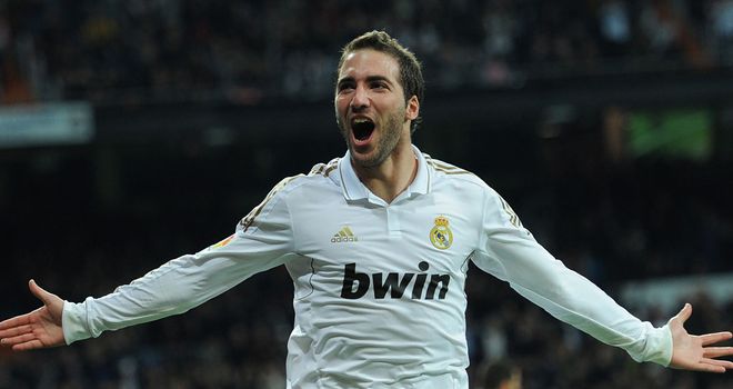 Gonzalo Higuain: Netted a brace as Real demolished Espanyol
