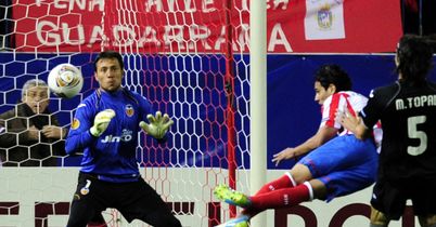 Falcao: Opens the scoring from close range