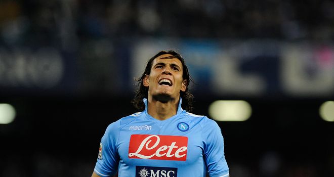 Edinson Cavani: On target as Napoli eased to a 2-0 win against struggling Novara