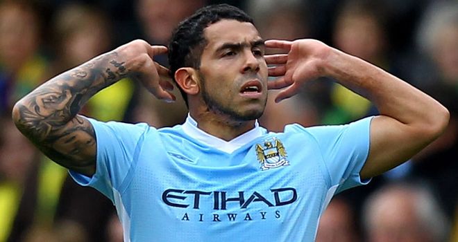 Carlos Tevez: Back among the goals and setting his sights on the Premier League title