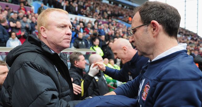 Martin O'Neill: Faced one of his successors, Alex McLeish, when returning to Aston Villa
