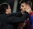 Gerard Pique: The defender appeared to be knocked unconscious during Barcelona's 2-2 Champions League draw with Chelsea