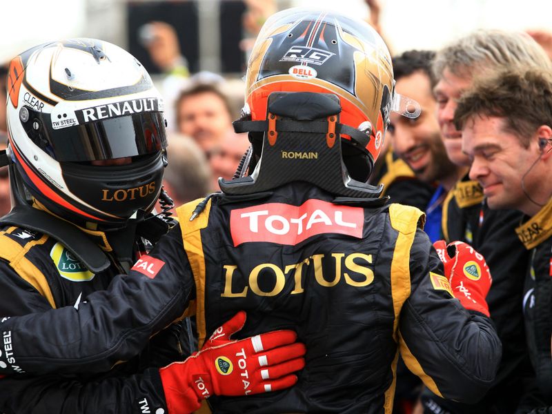 Lotus celebrate a double podium