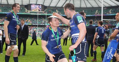 O'Driscoll: Celebrates Leinster's success