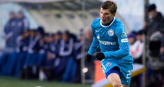 Andrey Arshavin: The Arsenal man has found a new lease of life since returning on loan to Zenit St Petersburg