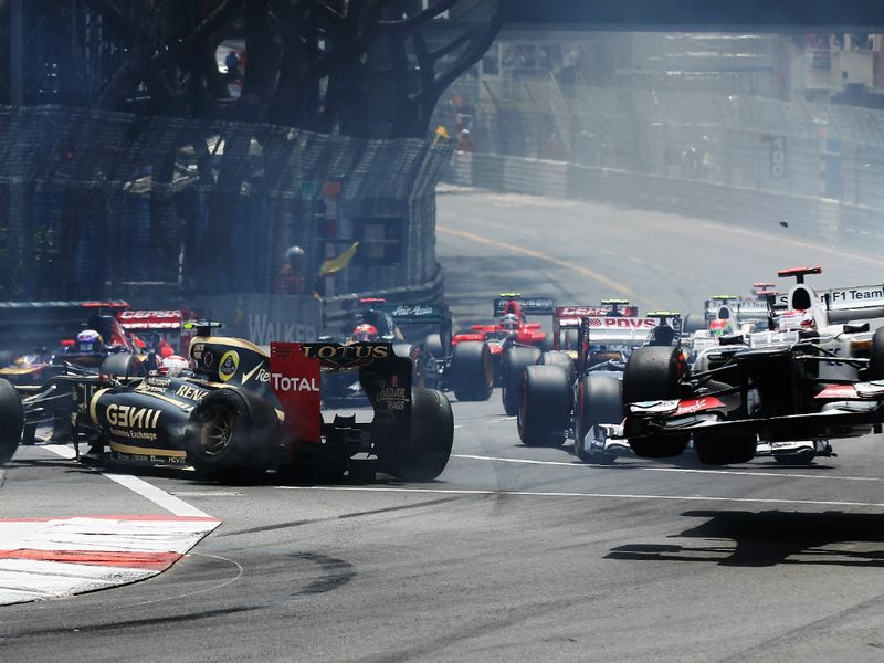 It was a messy start in Monaco