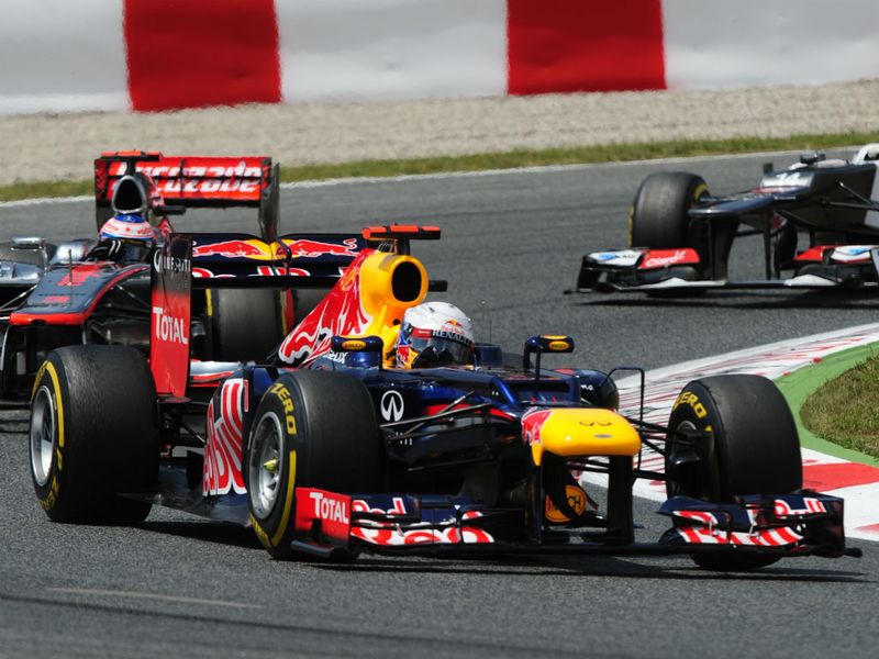 Sebastian Vettel had a late charge