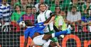 Balotelli: Hooks home his late volley