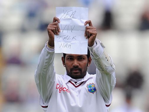 Ramdin's celebration cost him