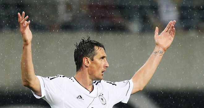 Miroslav Klose: Thrilled to net his 64th international goal in the win over Greece