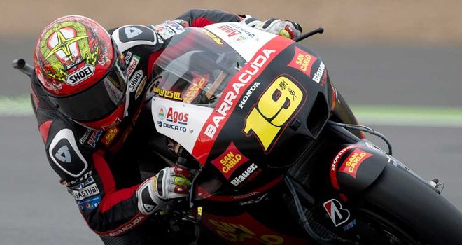 Alvaro Bautista: Shock pole at Silverstone