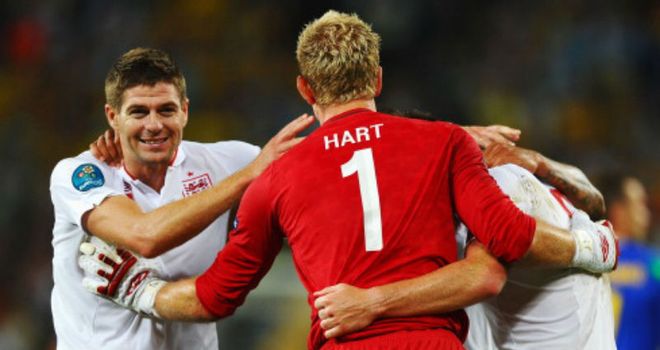 Steven Gerrard: Joe Hart has admitted England captain is an 'inspirational leader'