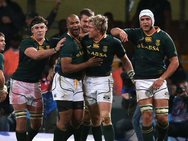 ...to the delight of his team-mates
