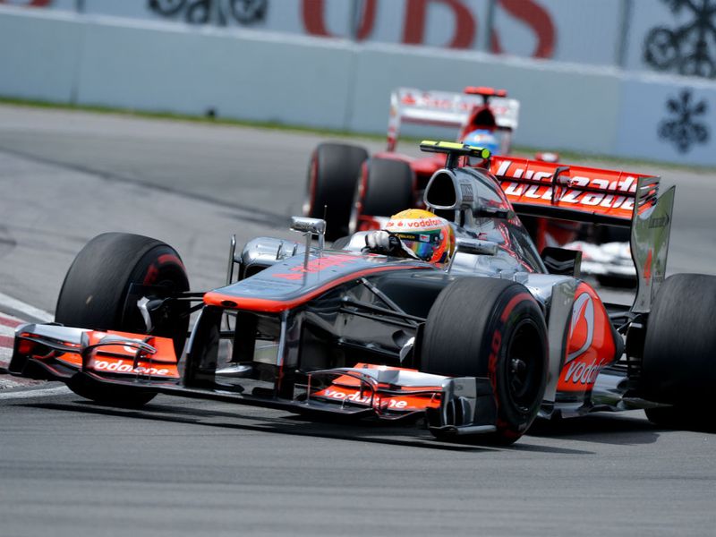 Lewis Hamilton lead after the first stops