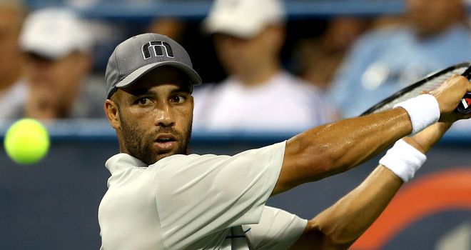 James Blake: will face fourth-seeded Florian Mayer of Germany next in Metz