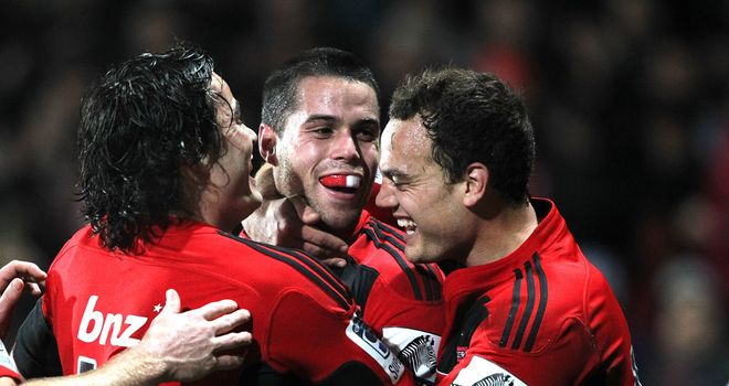 Early tries: Sean Maitland and Israel Dagg