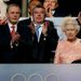Her majesty is in her seat in time to hear the 'Chaos' deaf and hearing impaired choir perform the national anthem of Great Britain