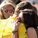 Wiggins is embraced by his wife Cath