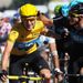 Wiggins celebrates his win as he crosses the line with Mick Rogers