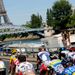A welcome view for every rider as the Eiffel Tower comes into focus
