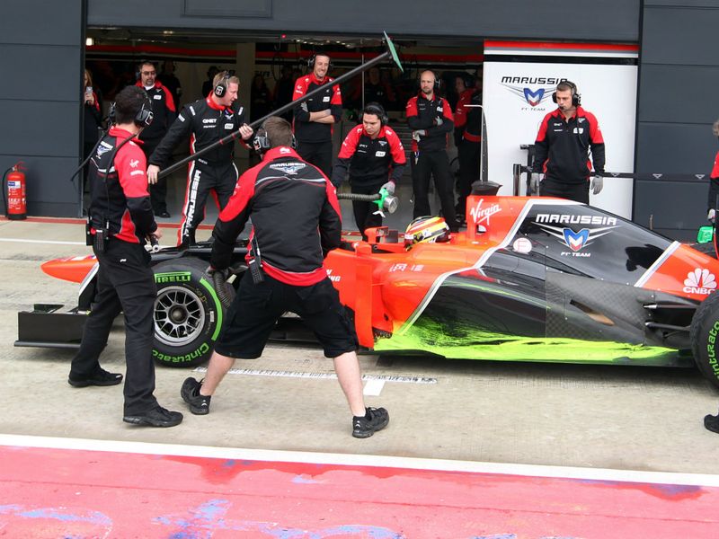 Both Haryanto and Chilton conducted a number of aero evaluations for Marussia during day two