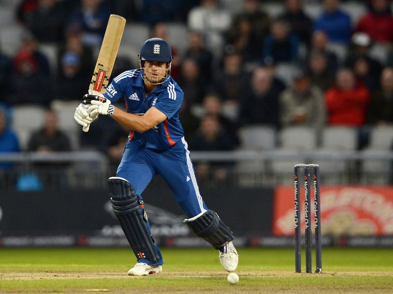Cook scored his 12th ODI fifty....