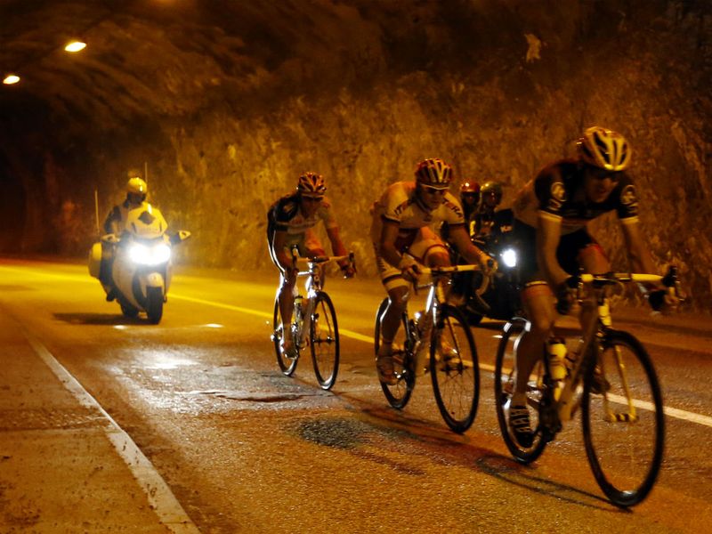 Several riders tried to break away early in the stage