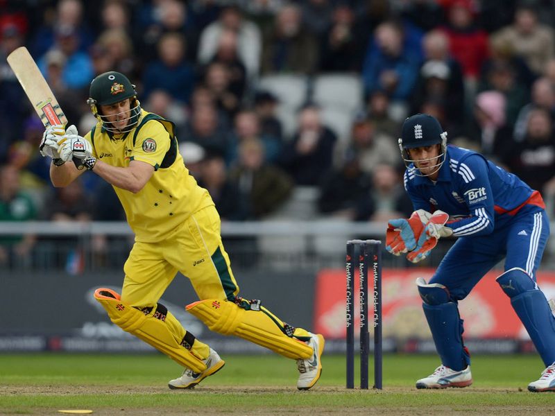 David Hussey tried to play some shots but was caught behind off Ravi Bopara for nine.