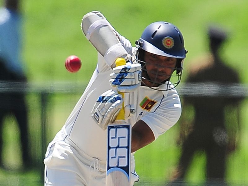 ...and that brought series top scorer Kumar Sangakkara to the middle.