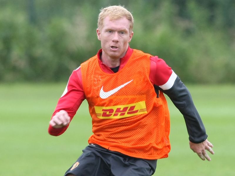Paul Scholes in action