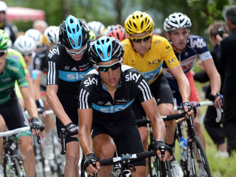 Richie Porte took control on the final climb of the day