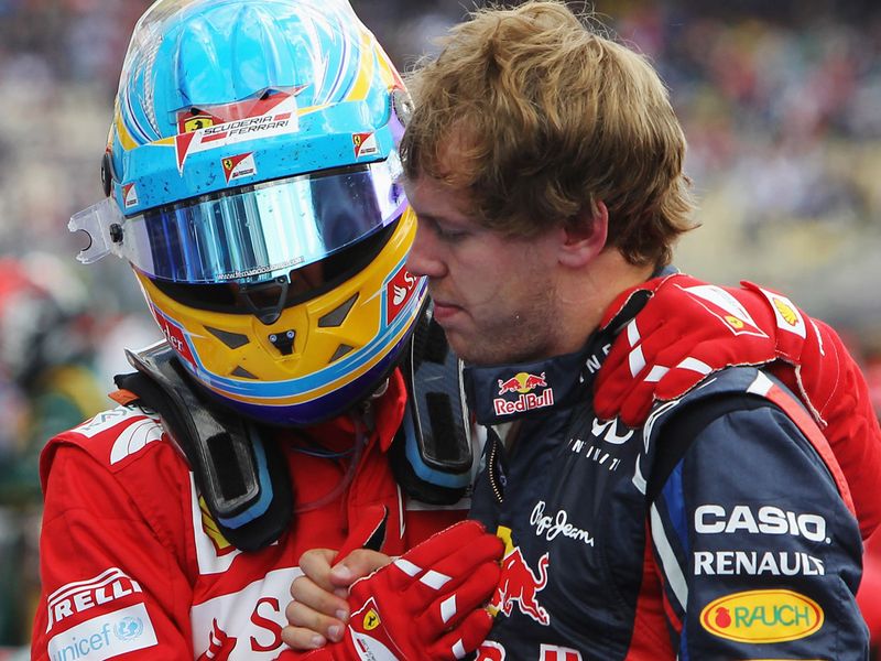 Vettel congratulates Fernando