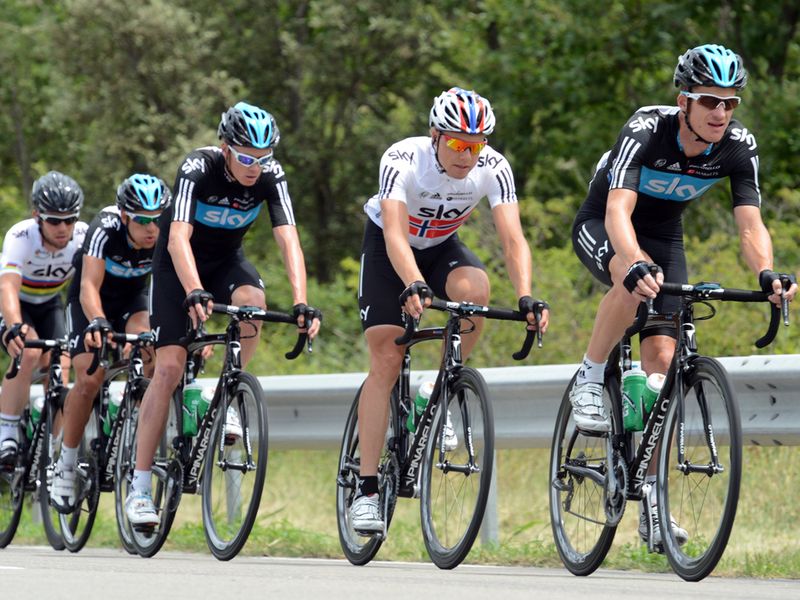 Riding the Team Sky line