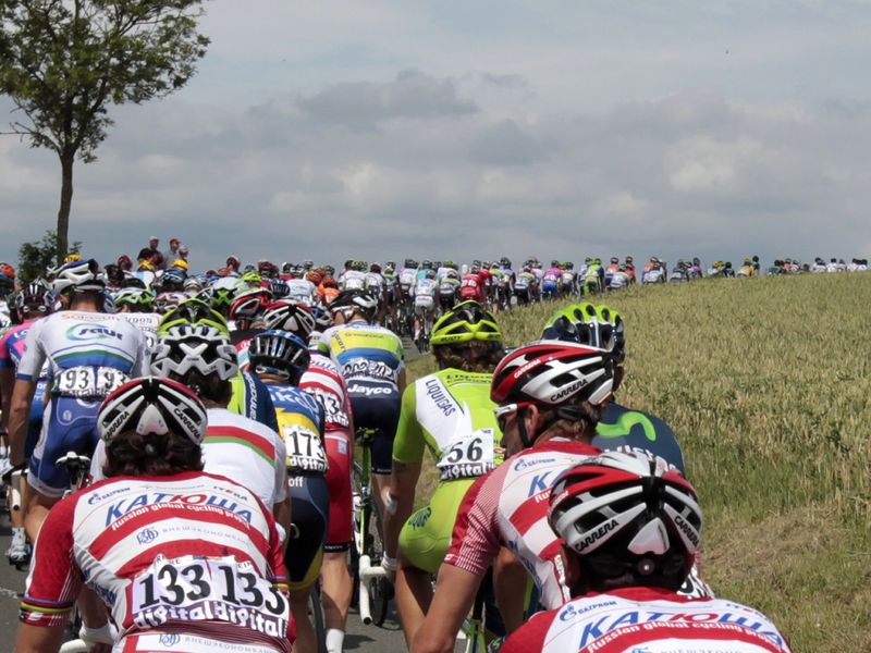 It was a relatively relaxed day for the riders