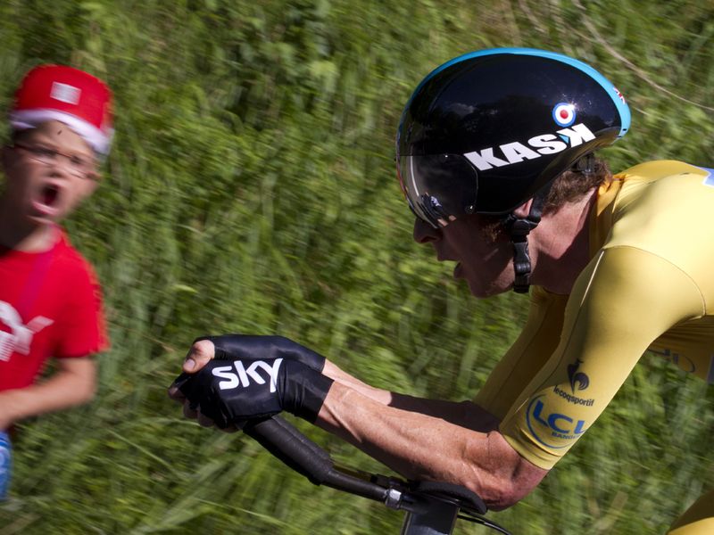 ...fans cheered him around the 41.5km course...