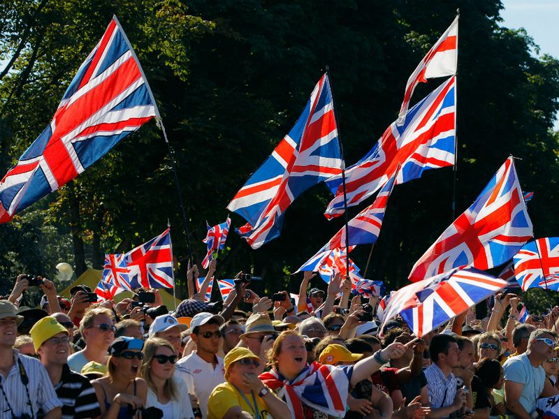 The British fans turned out in force