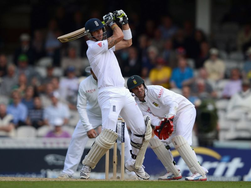 Pietersen put in a typically aggressive cameo.