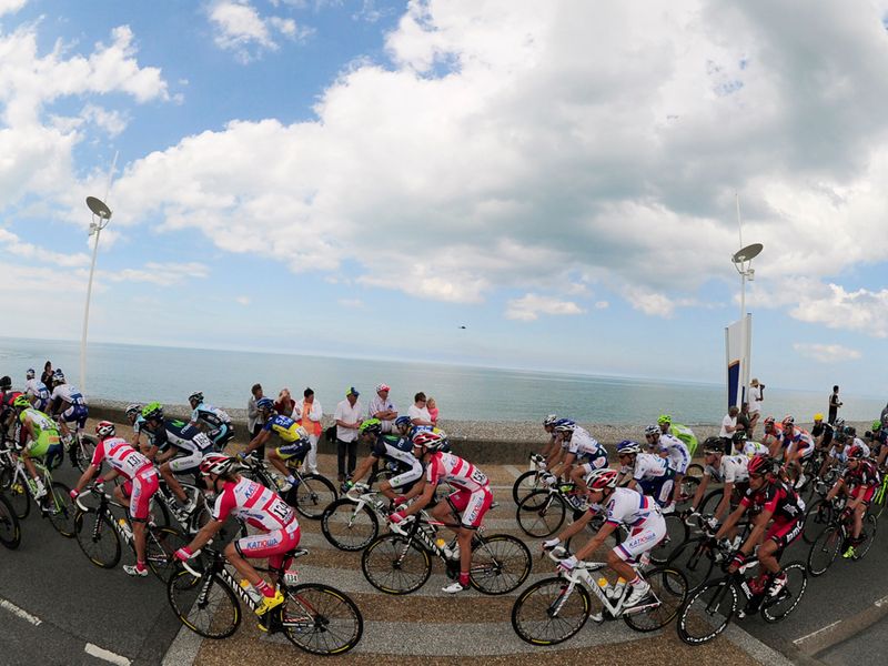 The race headed along the coast
