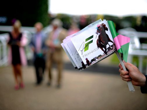 The Goodwood crowd wave Frankel flags&nbsp;